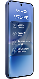 Imagen trasera vivo V70 FE 5G 512 GB