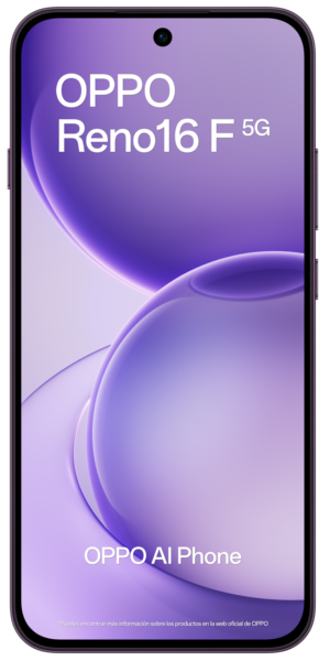 Teléfono móvil libre OPPO Reno16 F 5G 256 GB