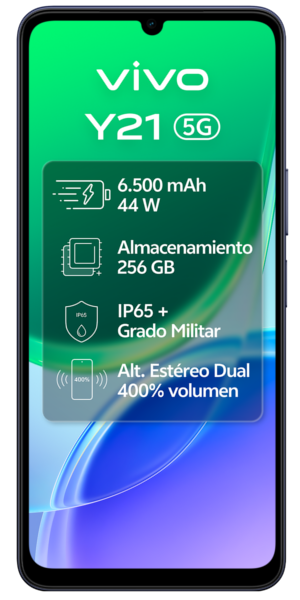 Imagen trasera vivo Y21 5G 256 GB
