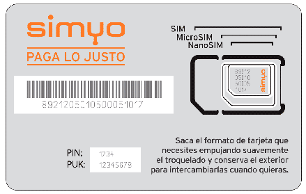 Tarjeta troquelada trisim